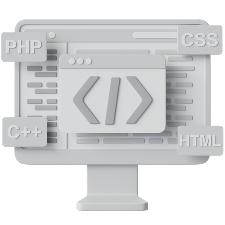 Codificación  3D Icon