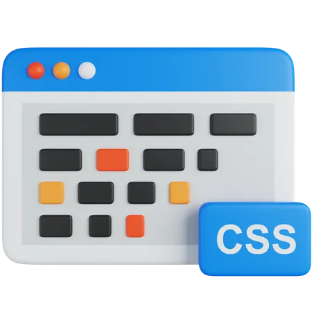 Icono 3 D De Codificacion CSS 3D Icon