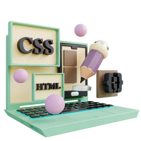 Codificación css y html  3D Icon