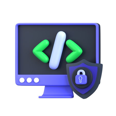 Codificación segura  3D Icon
