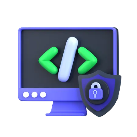 Codificación segura  3D Icon
