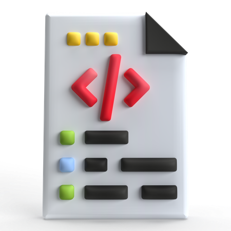 Arquivo de código  3D Icon