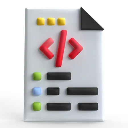 Arquivo de código  3D Icon