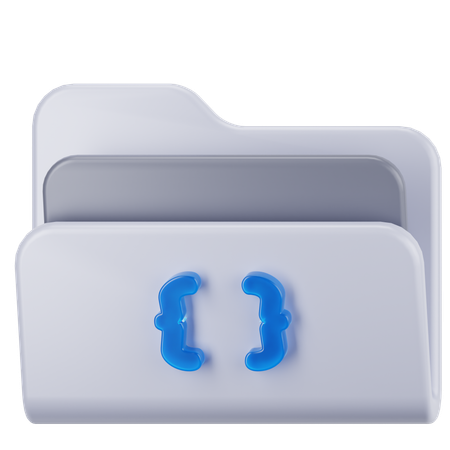 Carpeta de código  3D Icon