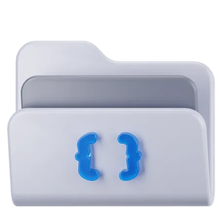 Carpeta de código  3D Icon