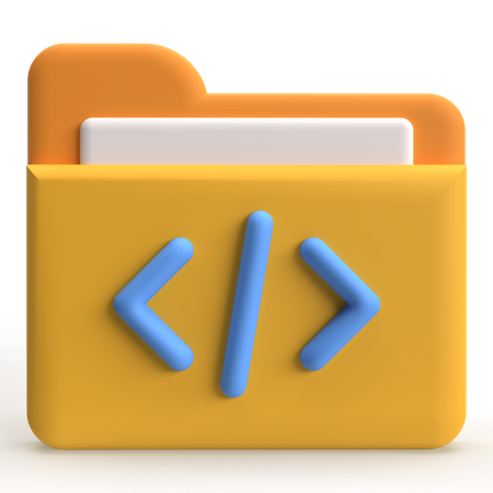 Carpeta de código  3D Icon