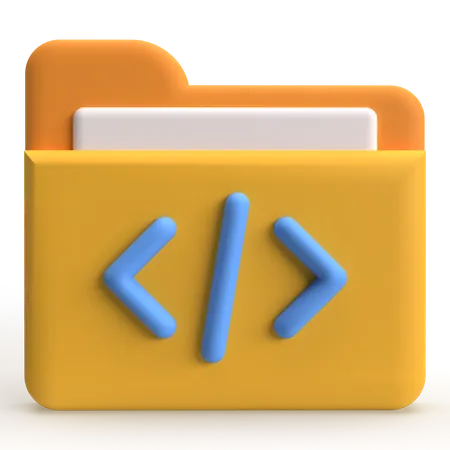 Carpeta de código  3D Icon