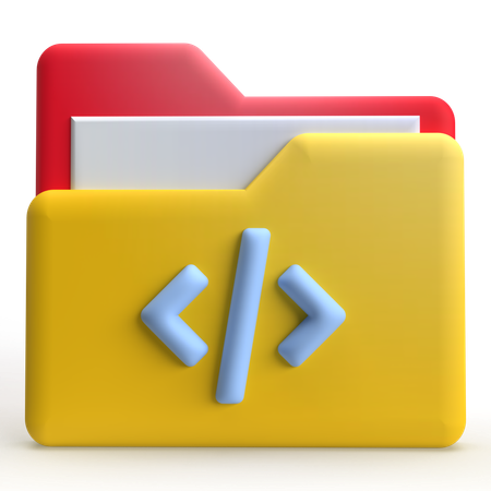 Carpeta de código  3D Icon