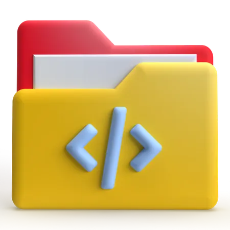 Carpeta de código  3D Icon