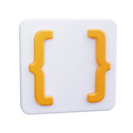 Paréntesis de código  3D Icon