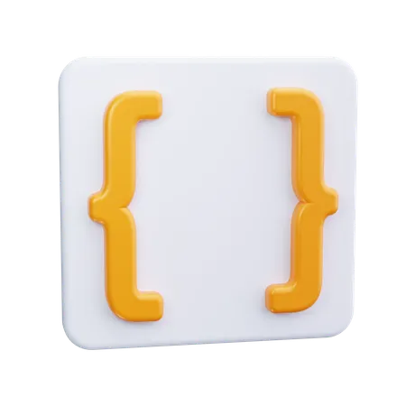 Paréntesis de código  3D Icon