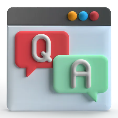 Qa  3D Icon