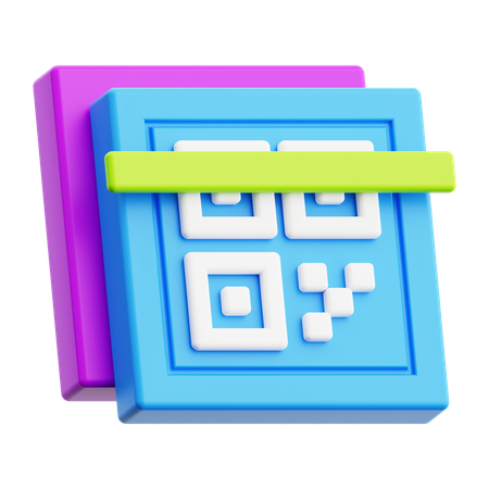 Código de barras  3D Icon