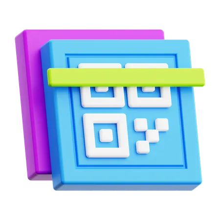 Código de barras  3D Icon