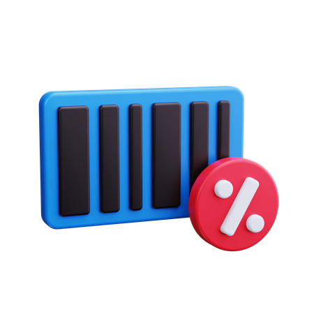 Código de barras  3D Icon