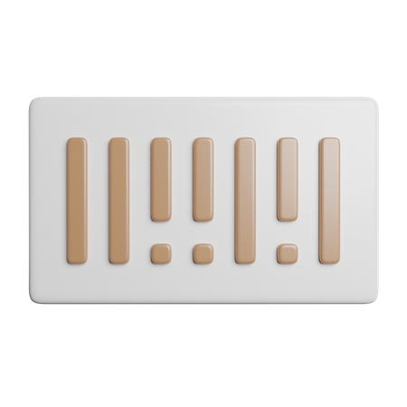 Código de barras  3D Icon