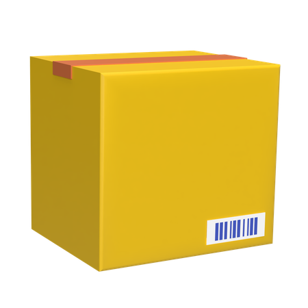 Código de barras de la caja  3D Icon