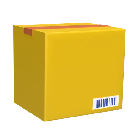 Código de barras de la caja  3D Icon