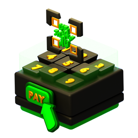 Código de barras de pago  3D Icon