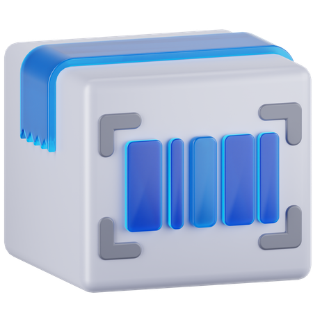 Código de barras do pacote  3D Icon