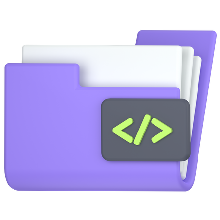 Código de carpeta  3D Icon
