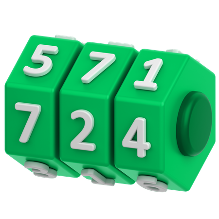 Código de criptografia  3D Icon
