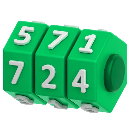 Código de criptografia  3D Icon