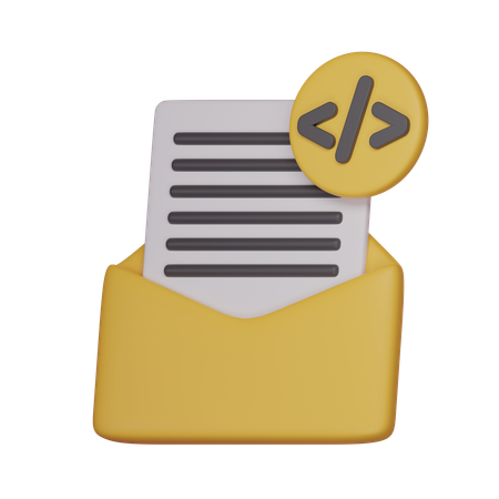 Código de e-mail  3D Icon