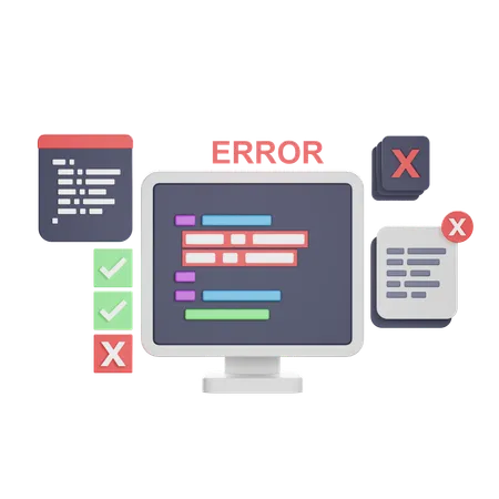 Código de error  3D Icon