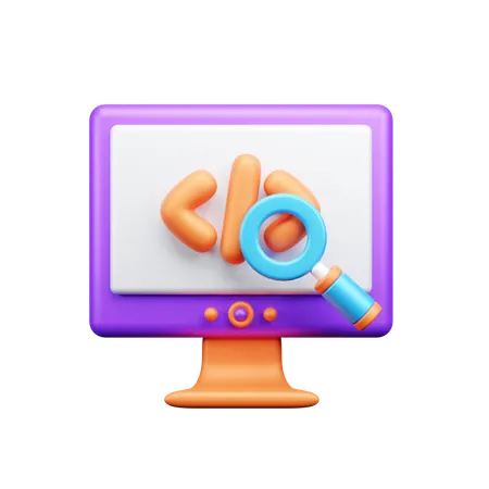 Código de pesquisa  3D Icon