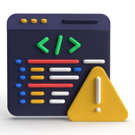 Error de código  3D Icon