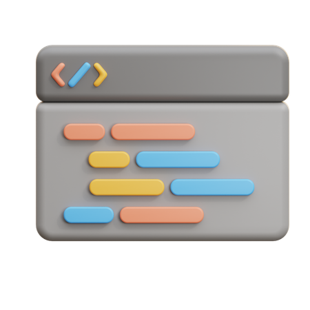 Interface de código  3D Icon