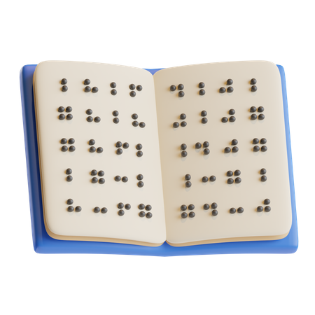 Código de libro de texto braille  3D Icon