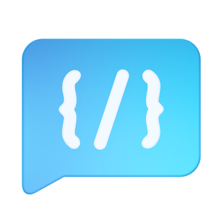 Código da mensagem  3D Icon