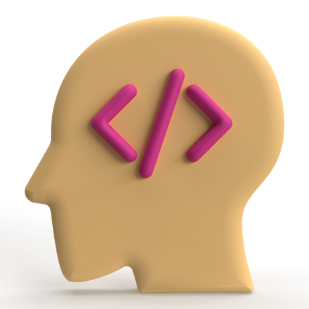 Código mental  3D Icon