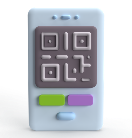 Código QR  3D Icon