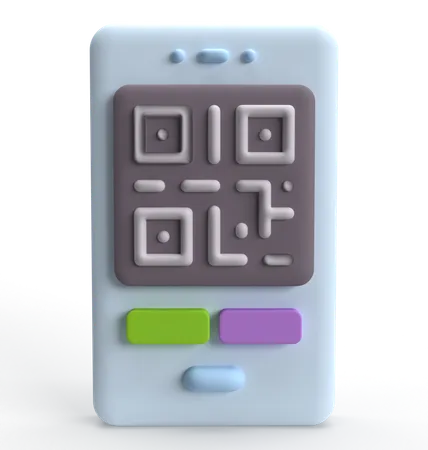 Código QR  3D Icon