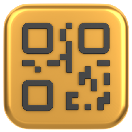 Código QR  3D Icon