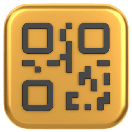 Código QR  3D Icon