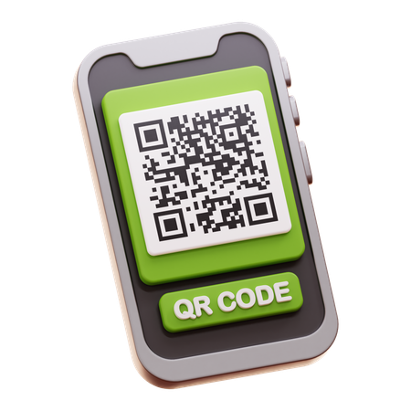 Código QR  3D Icon