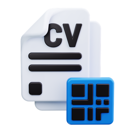 Código QR  3D Icon