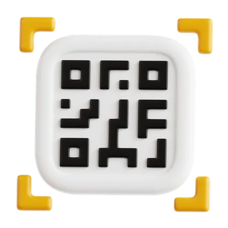 Código QR  3D Icon