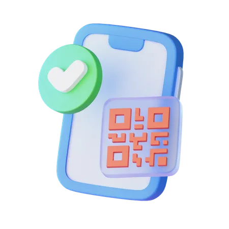 Código QR  3D Icon