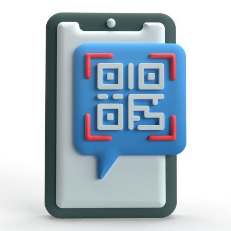 Código QR  3D Icon