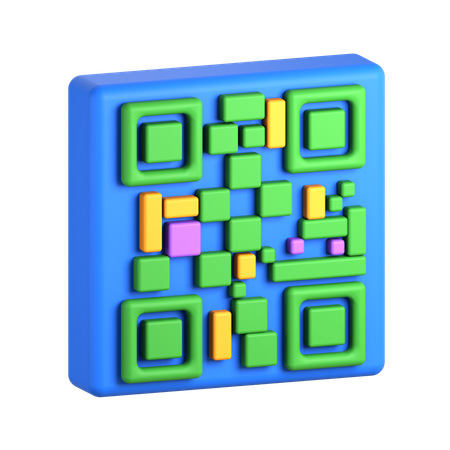 Código QR  3D Icon