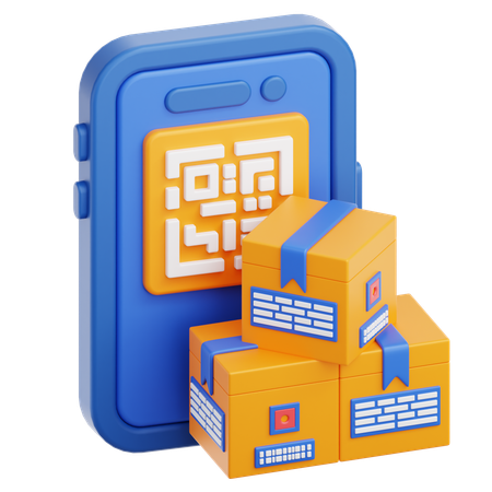 Código QR  3D Icon