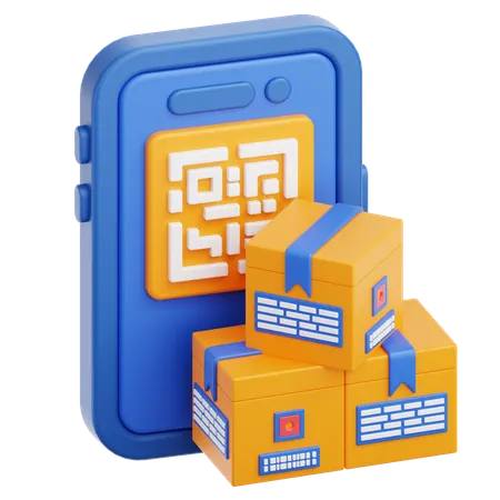 Código QR  3D Icon