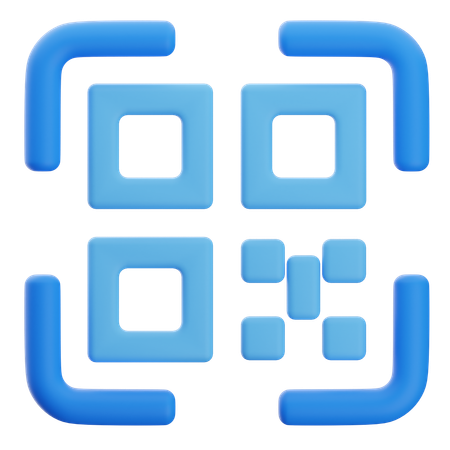 Código QR  3D Icon