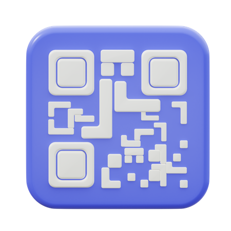 Código QR  3D Icon