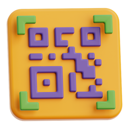 Código QR  3D Icon